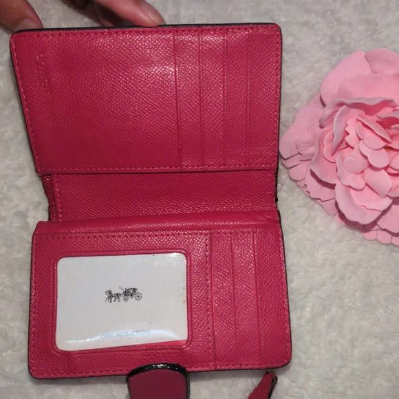 Coach Brown and Pink Wallet - Picture 3 of 5